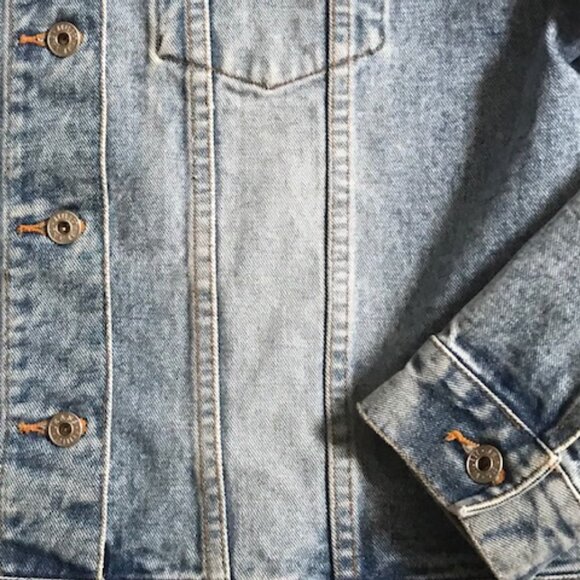 REFLECT JEANS VINTAGE 1990s CASUAL MEDIUM-WASH DENIM JEAN JACKET WOMEN'S SIZE XL - Picture 7 of 11